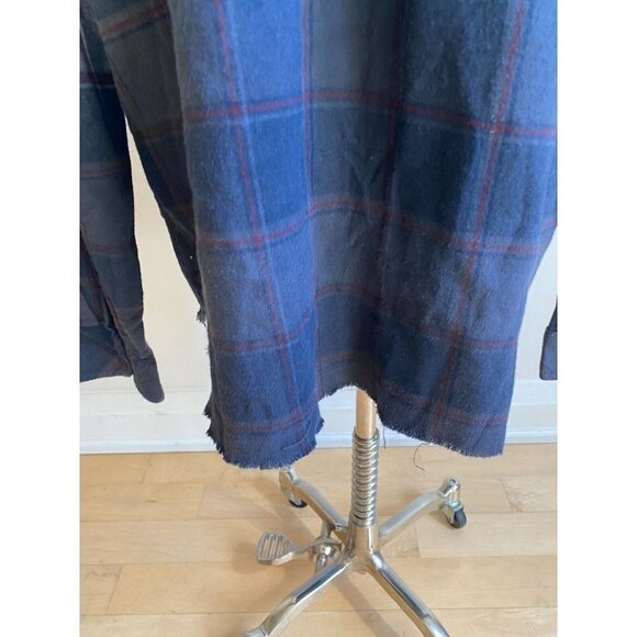 ELEVEN Paris Mens BNWOT Plaid Ombre Flannel Shirt Button Up New - Picture 6 of 8